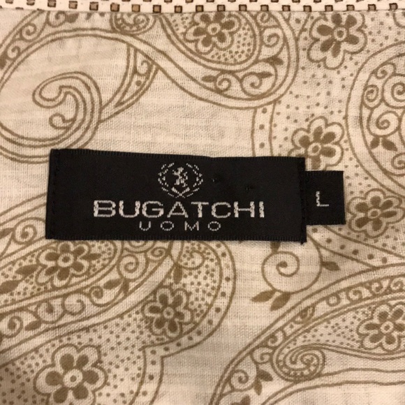 Bugatchi Uomo Button-Front Shirt Size Large - Picture 6 of 6